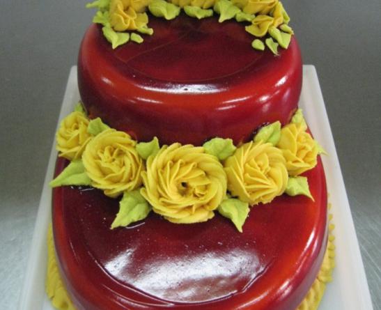 کارگاه تولید ژله هلو تزئین کیک با قیمتی مناسب در ایلام